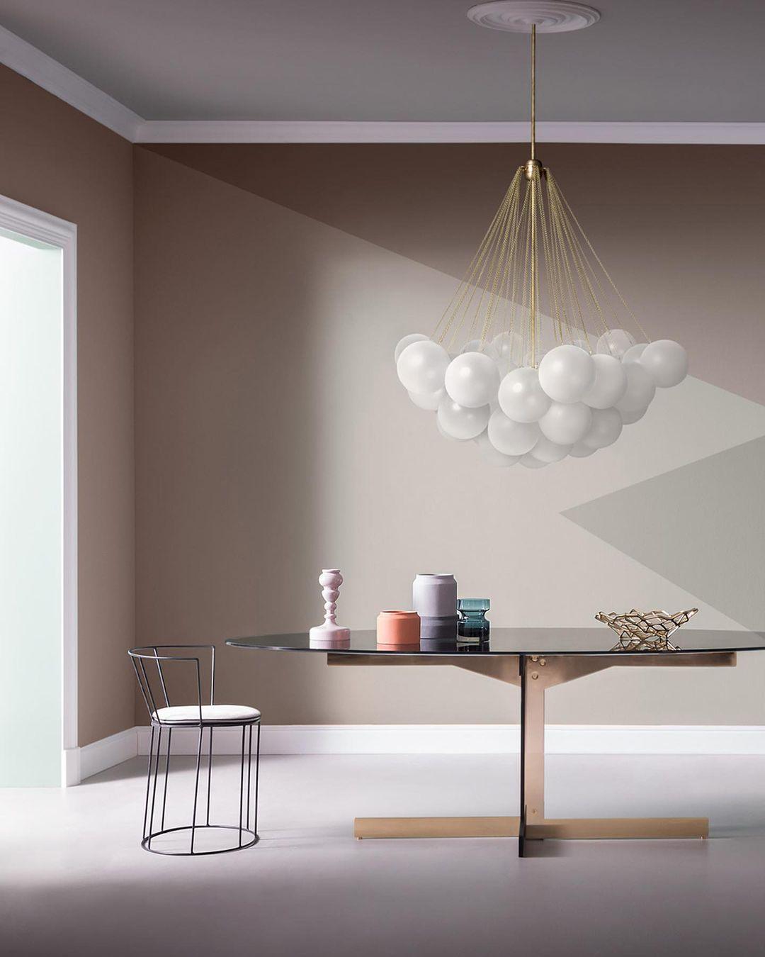 Frosted Glass Orb Chandelier 15.8 in x 33.5 in Indoor Ceiling Light 19-73 Heads Adjustable Modern Dining Room Living Room Pendant Fixture | Thomler