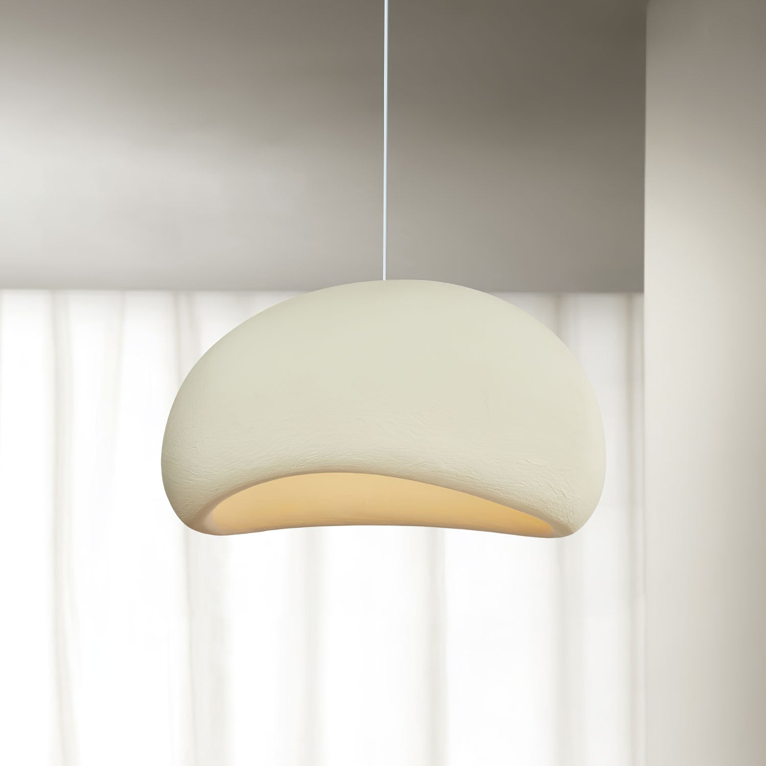 Khmara Pendant Light LED 11.8 in Grey Indoor Ceiling Lamp Adjustable Hanging | Thomler