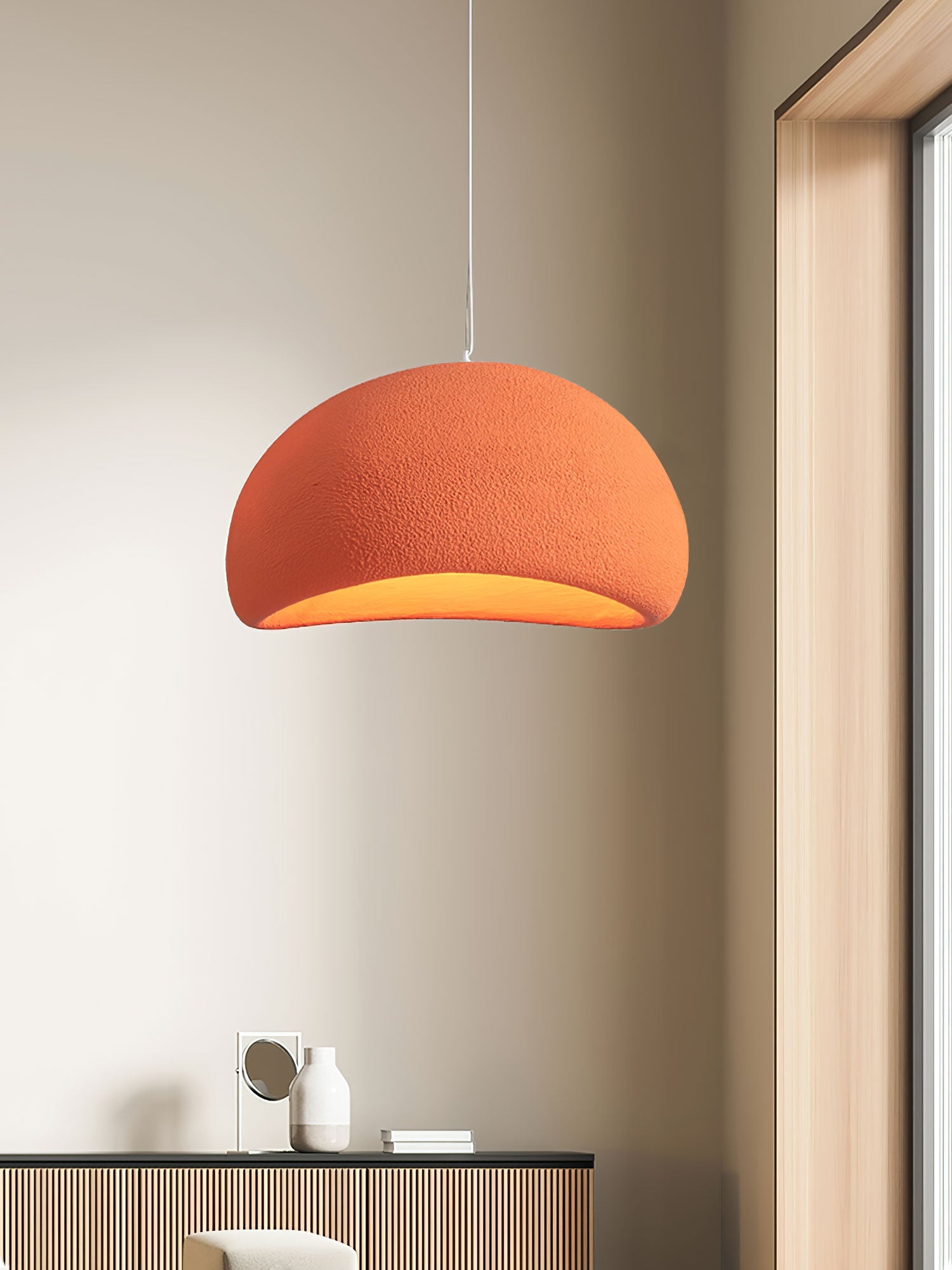 Khmara Pendant Light LED 11.8 in Grey Indoor Ceiling Lamp Adjustable Hanging | Thomler