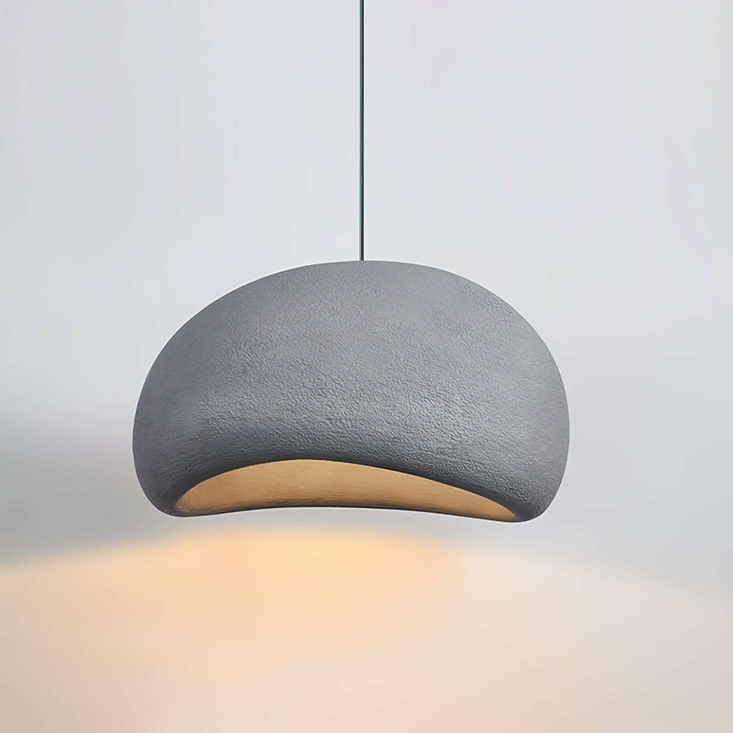 Khmara Pendant Light LED 11.8 in Grey Indoor Ceiling Lamp Adjustable Hanging | Thomler