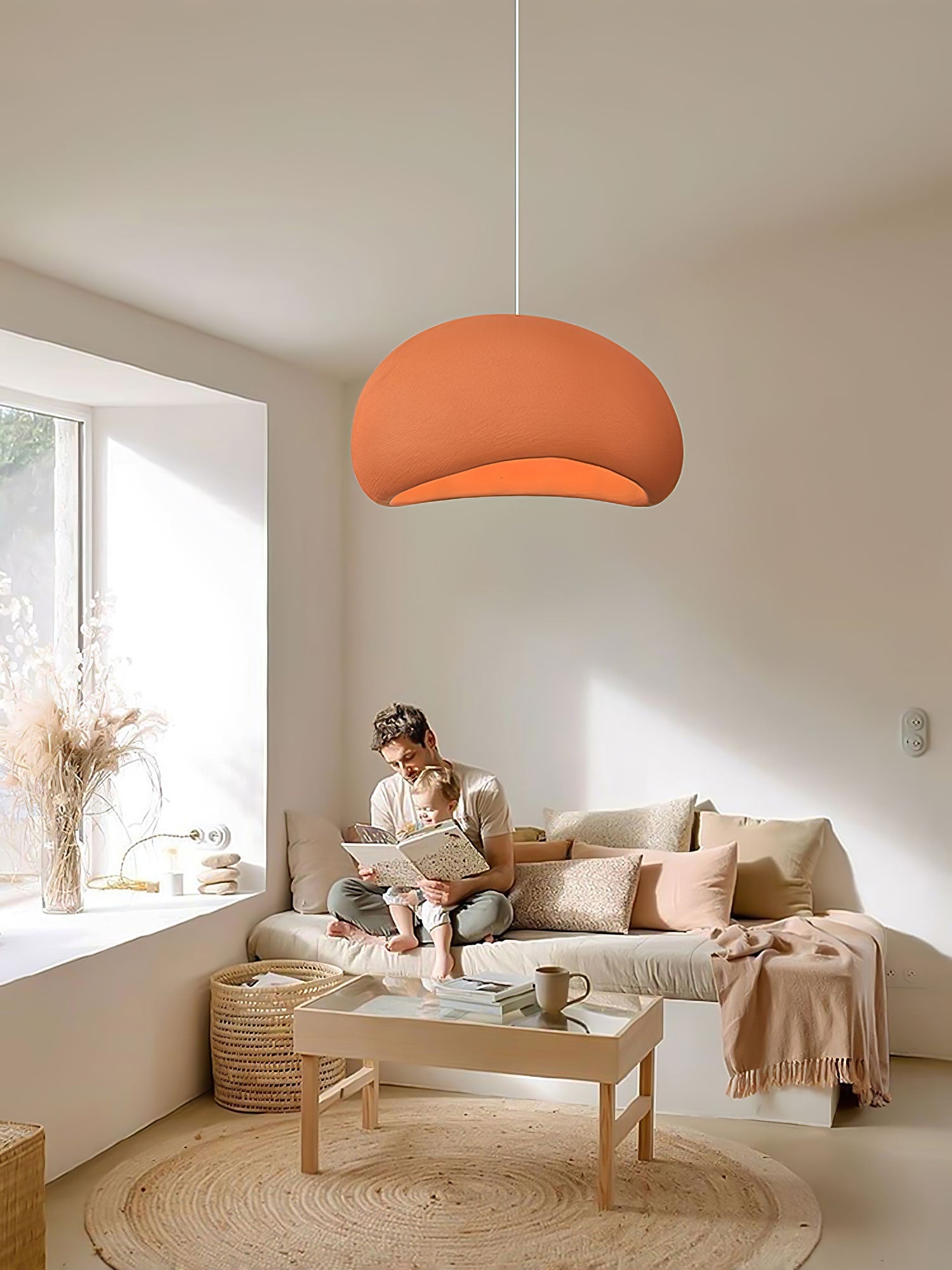 Khmara Pendant Light LED 11.8 in Grey Indoor Ceiling Lamp Adjustable Hanging | Thomler