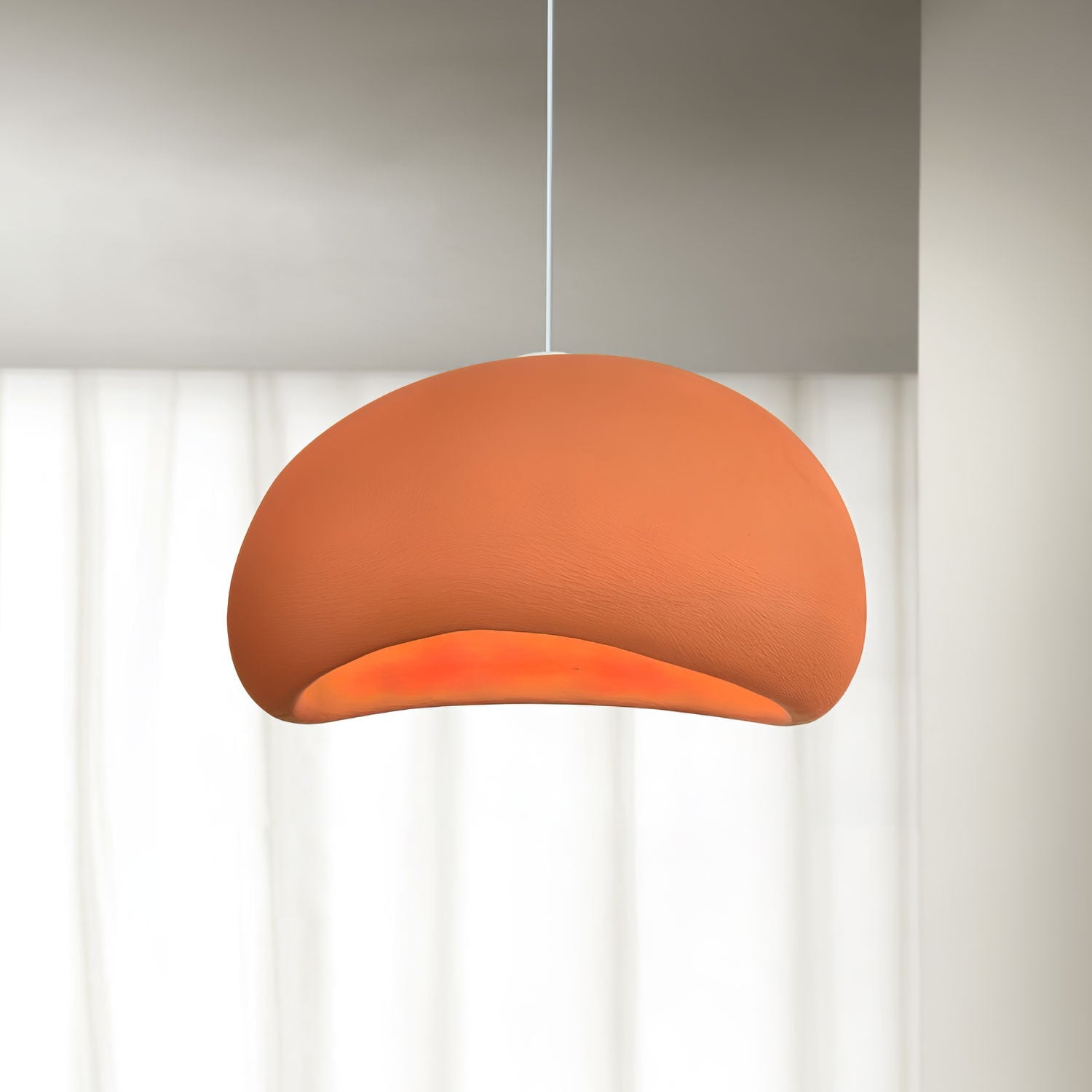 Khmara Pendant Light LED 11.8 in Grey Indoor Ceiling Lamp Adjustable Hanging | Thomler