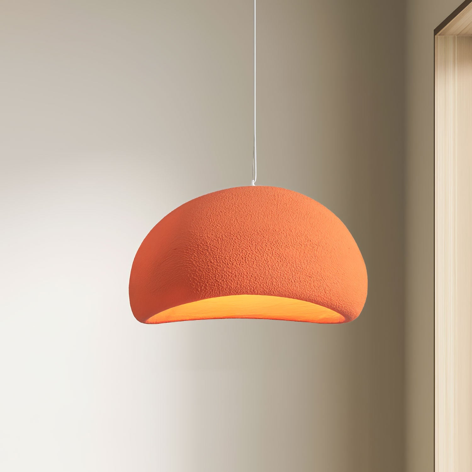 Khmara Pendant Light LED 11.8 in Grey Indoor Ceiling Lamp Adjustable Hanging | Thomler