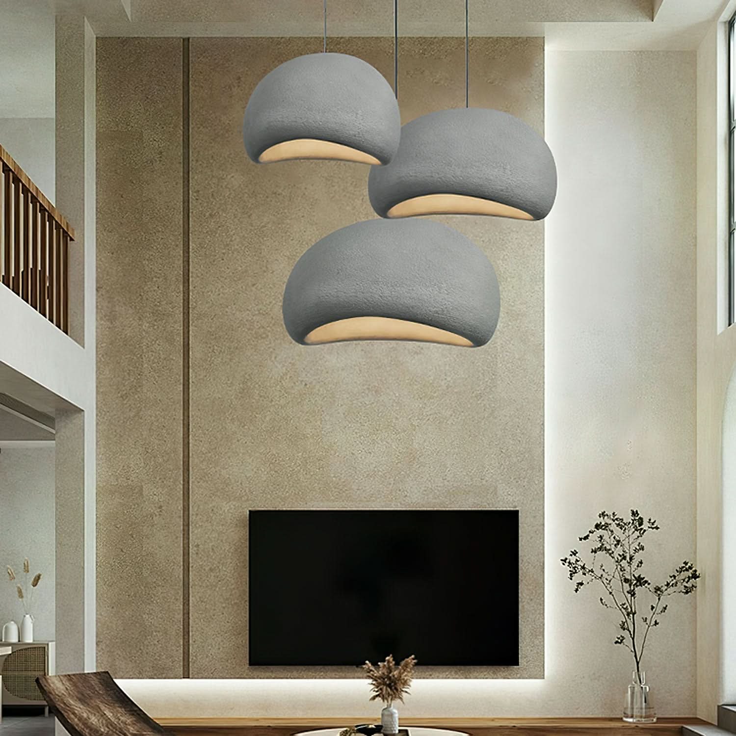 Pendant Light Polystyrene E27 Adjustable 120.0 cm White Dining Room Kitchen Hanging Ceiling Lamp Dimmable Modern | Thomler