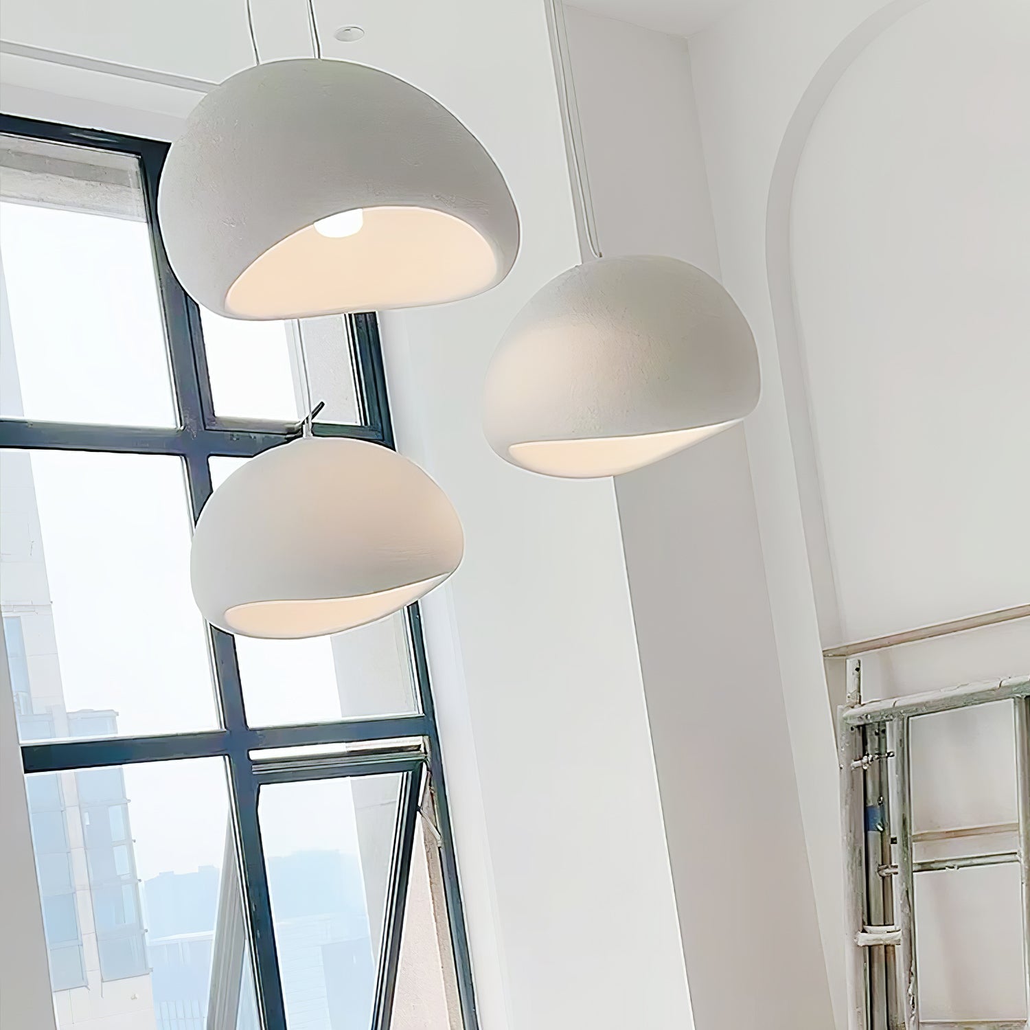 Khmara Pendant Light LED 11.8 in Grey Indoor Ceiling Lamp Adjustable Hanging | Thomler