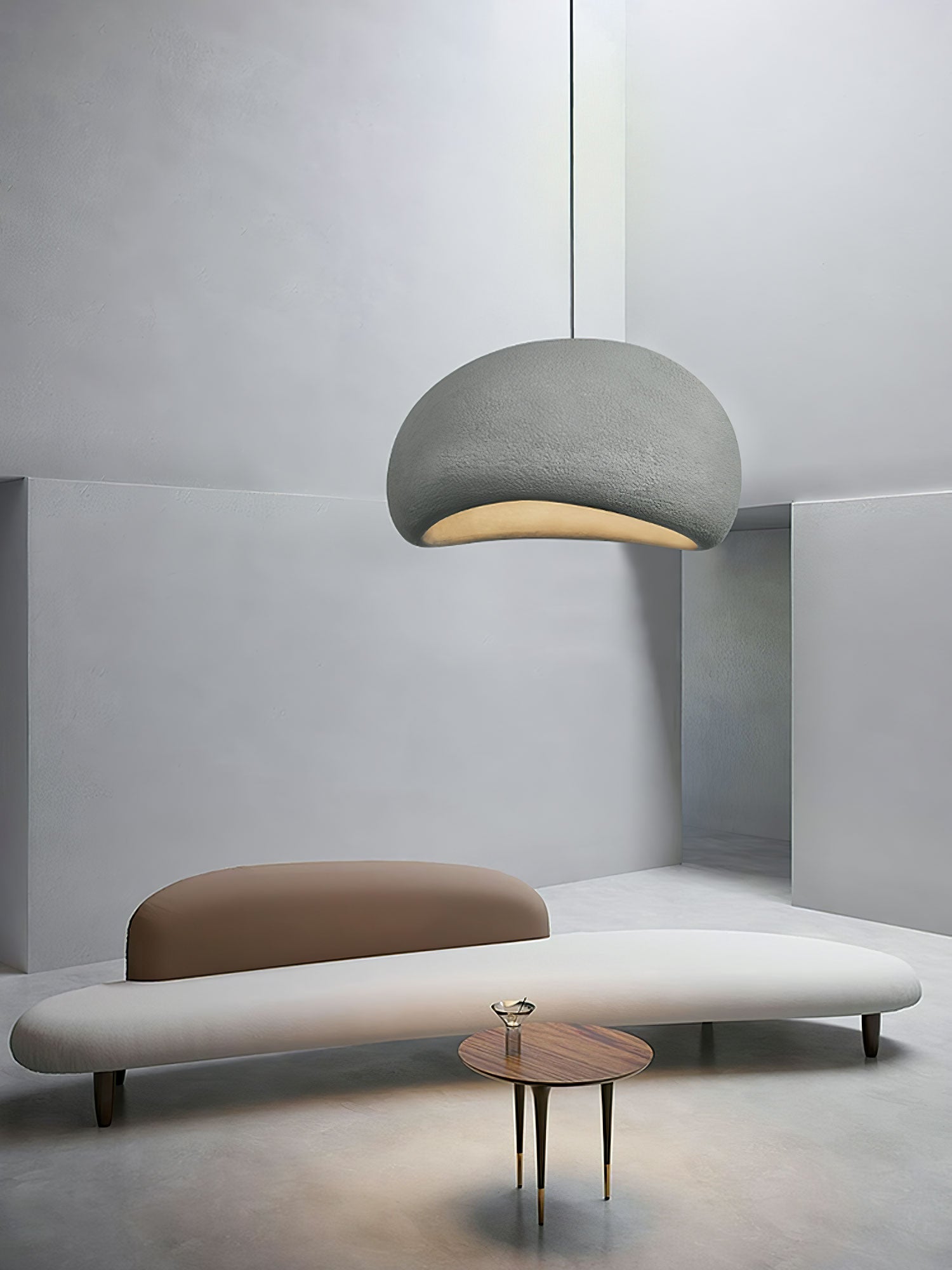 Khmara Pendant Light LED 11.8 in Grey Indoor Ceiling Lamp Adjustable Hanging | Thomler