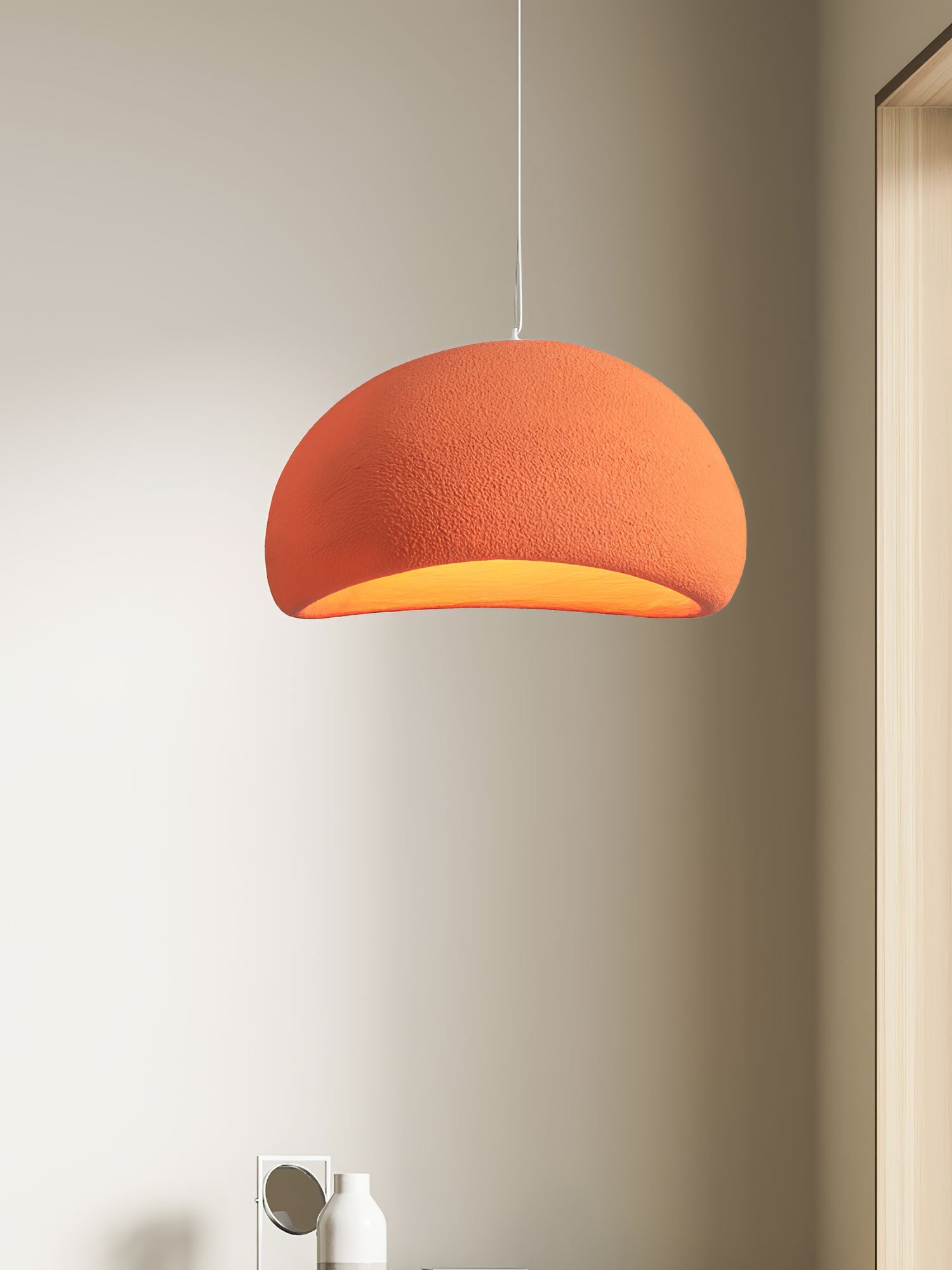 Khmara Pendant Light LED 11.8 in Grey Indoor Ceiling Lamp Adjustable Hanging | Thomler