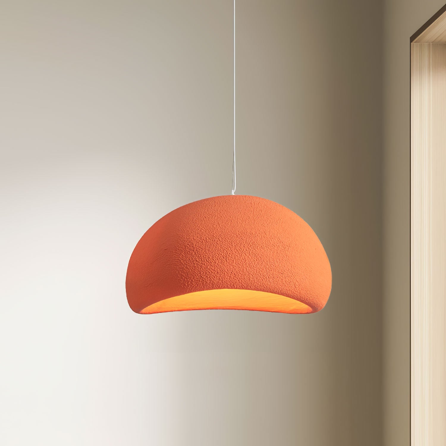 Khmara Pendant Light LED 11.8 in Grey Indoor Ceiling Lamp Adjustable Hanging | Thomler