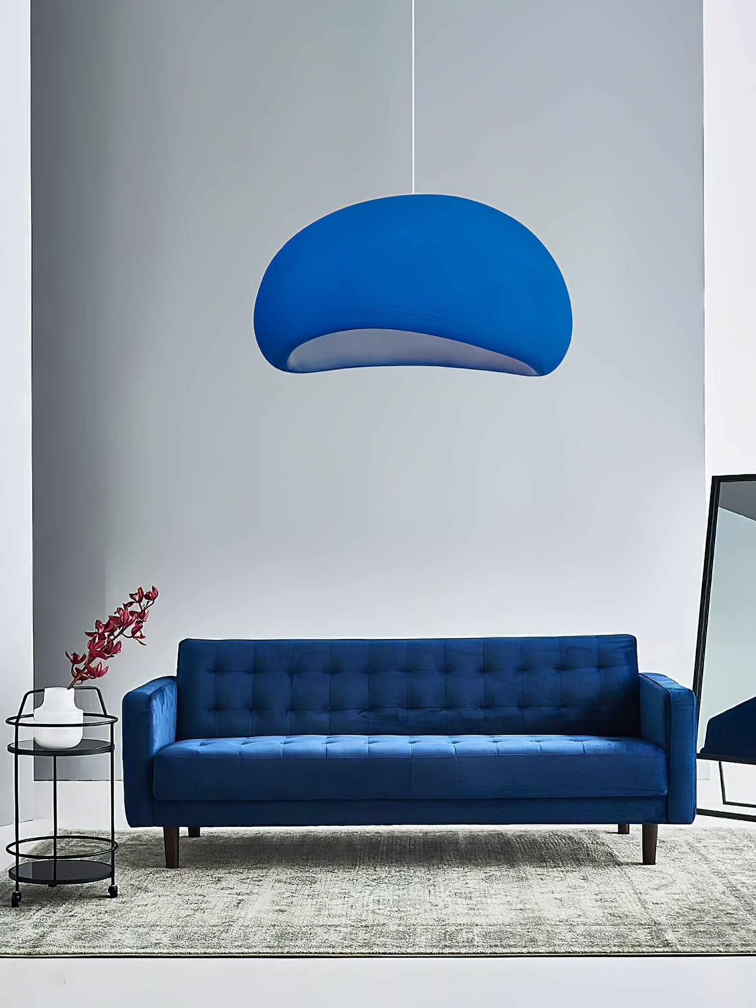 Khmara Pendant Light LED 11.8 in Grey Indoor Ceiling Lamp Adjustable Hanging | Thomler