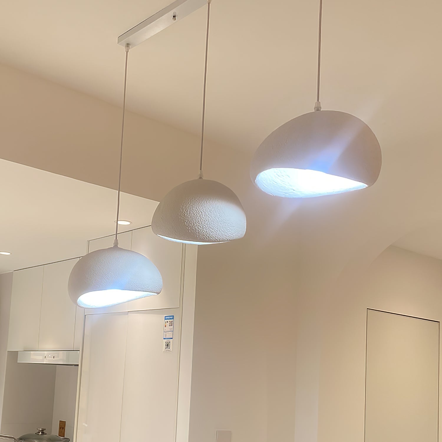 Khmara Pendant Light LED 11.8 in Grey Indoor Ceiling Lamp Adjustable Hanging | Thomler
