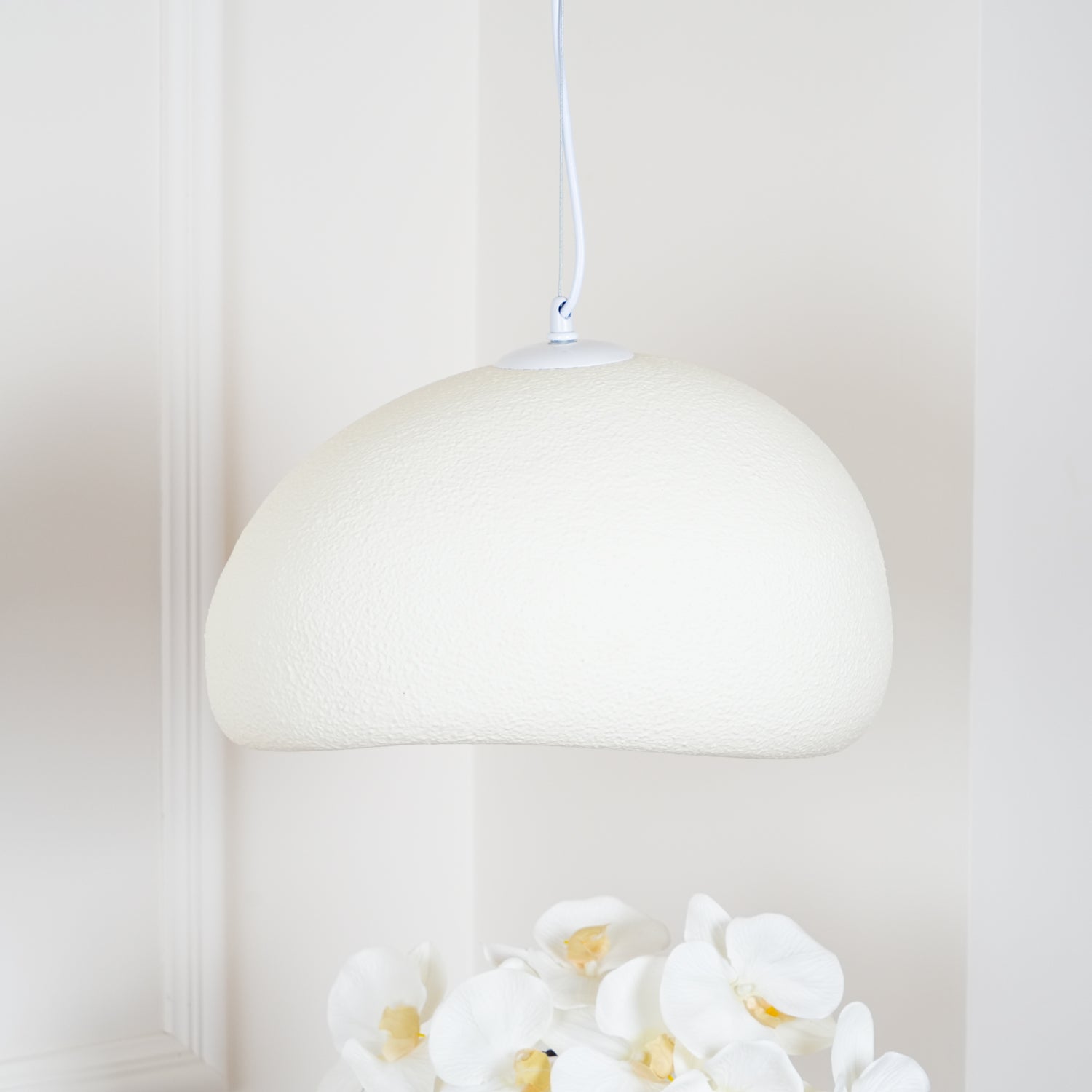 Khmara Pendant Light LED 11.8 in Grey Indoor Ceiling Lamp Adjustable Hanging | Thomler