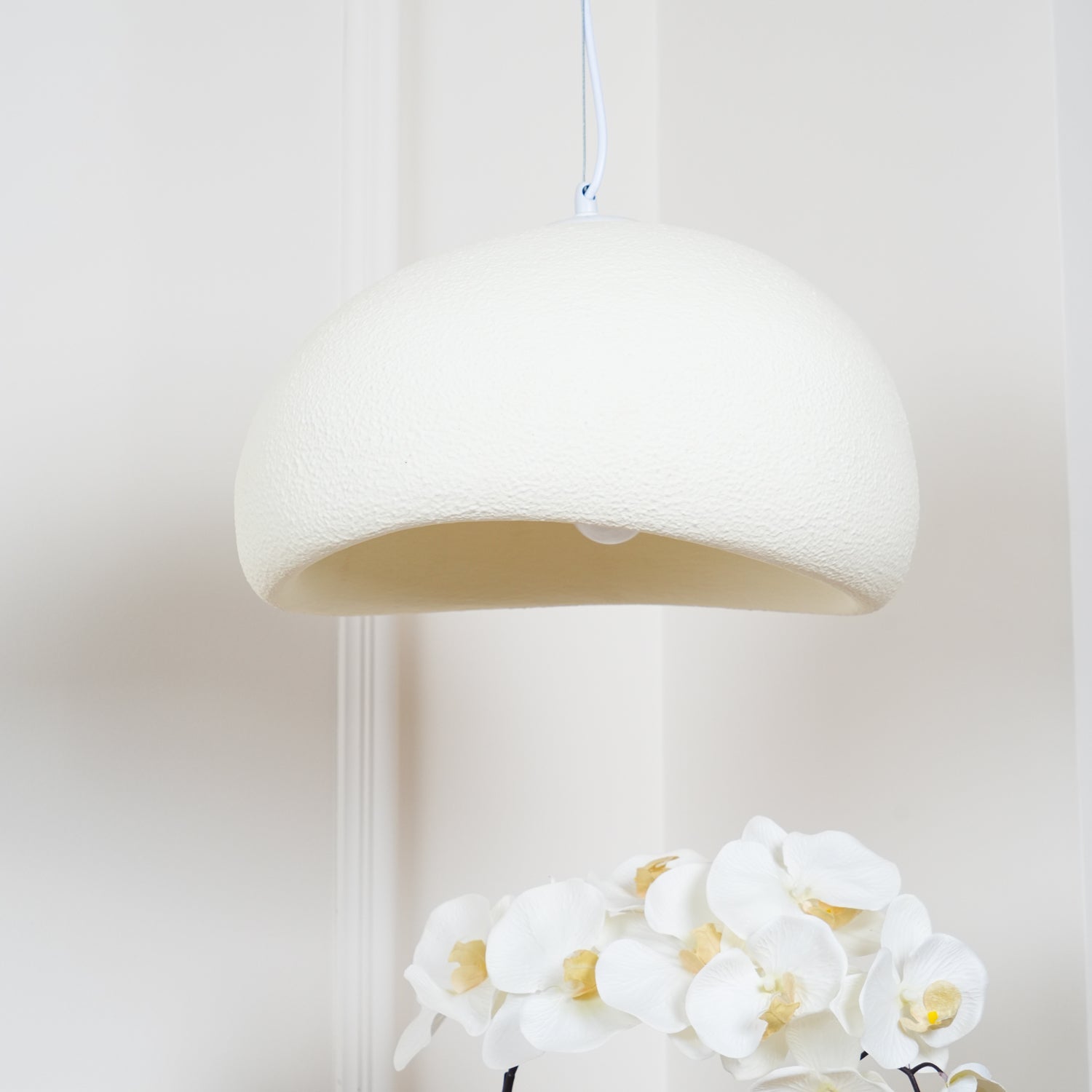 Khmara Pendant Light LED 11.8 in Grey Indoor Ceiling Lamp Adjustable Hanging | Thomler