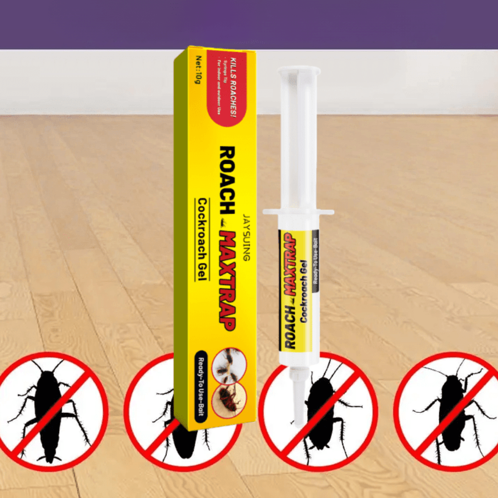 Roach Bait Gel Traps Indoor Safe Odorless Cockroach Killer for Kitchen Bathroom Basement | Thomler