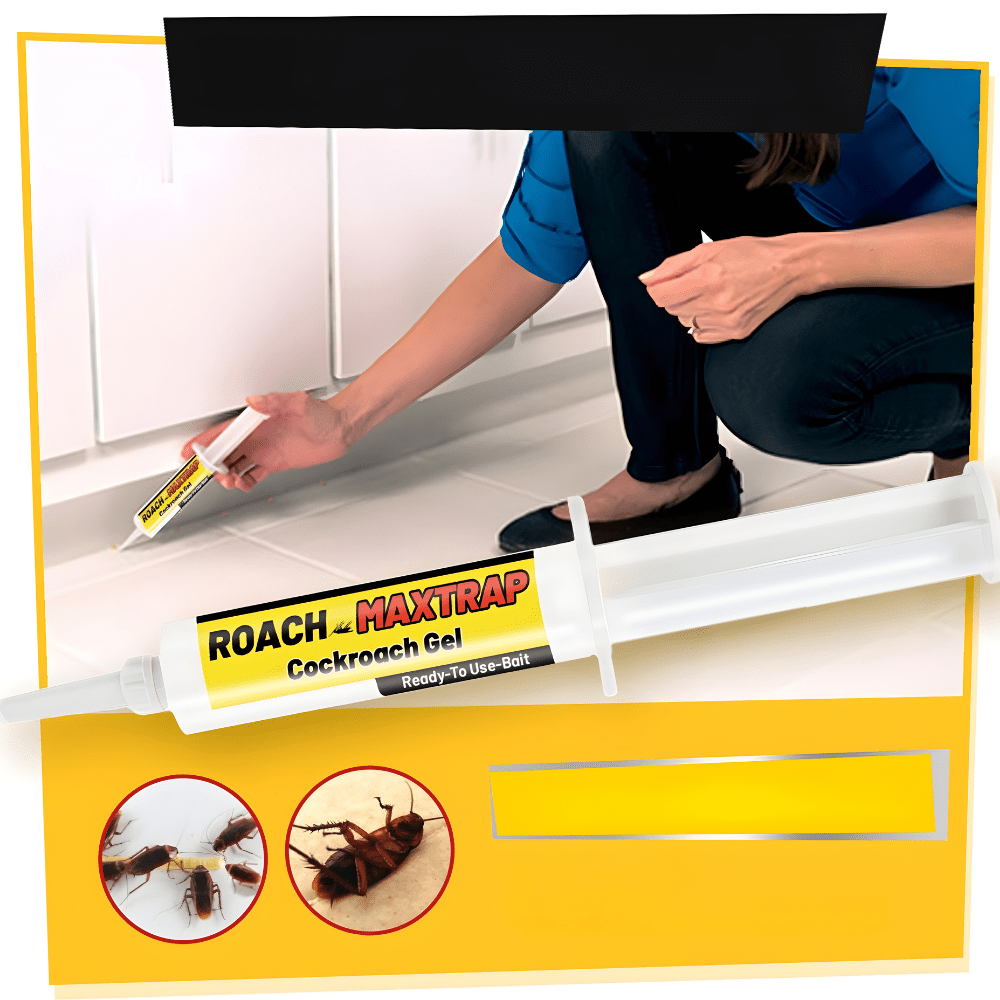 Roach Bait Gel Traps Indoor Safe Odorless Cockroach Killer for Kitchen Bathroom Basement | Thomler