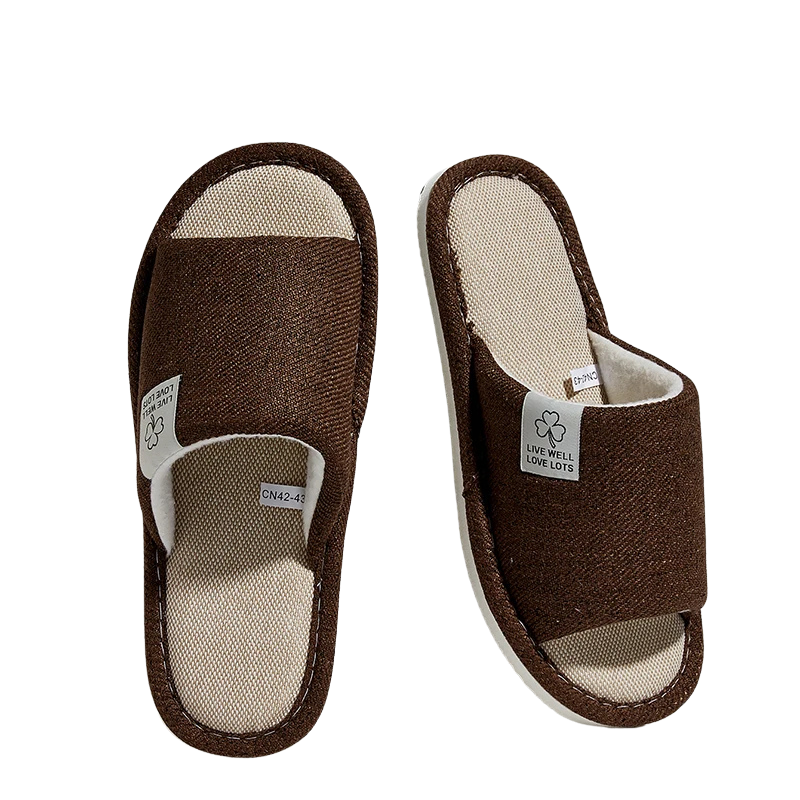 Open-Toe House Slippers – Breathable Lightweight Indoor Slides with Non-Slip Sole for Kitchen, Living Room & Guests | Thomler