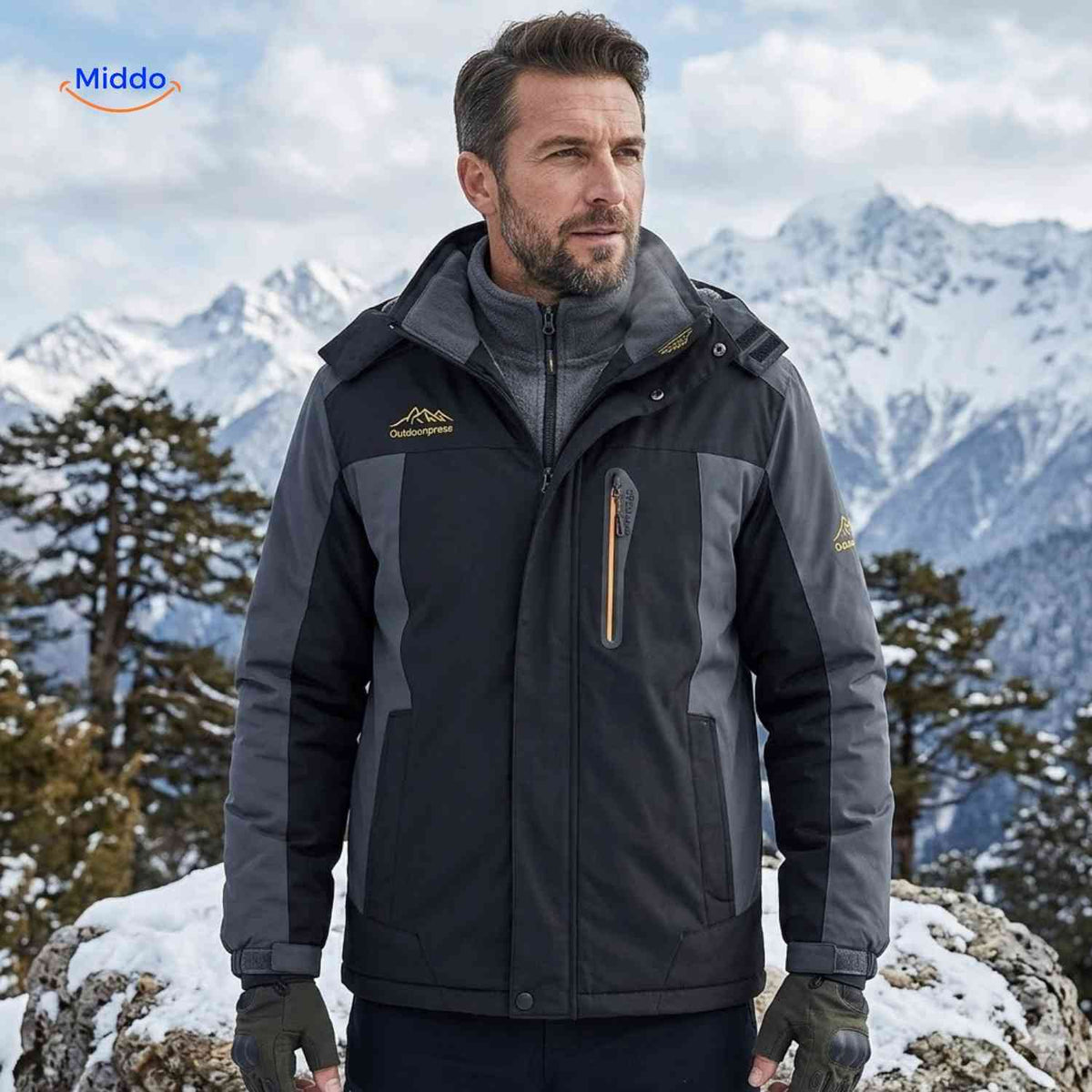 Heavy-Duty Insulated Winter Parka – Waterproof, Windproof, Fleece-Lined for Extreme Cold | Thomler