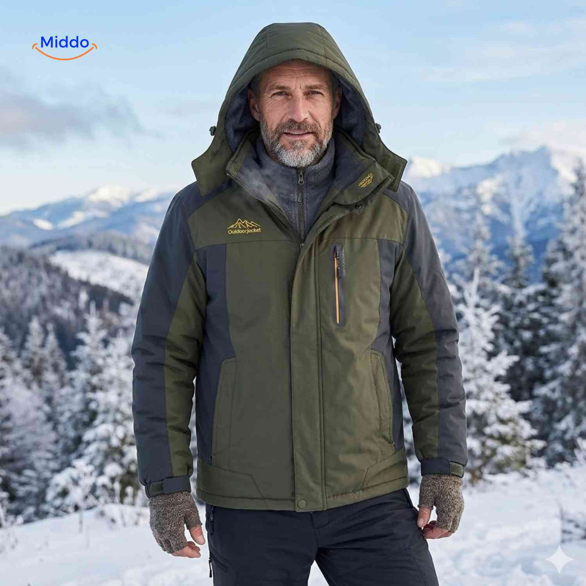 Heavy-Duty Insulated Winter Parka – Waterproof, Windproof, Fleece-Lined for Extreme Cold | Thomler