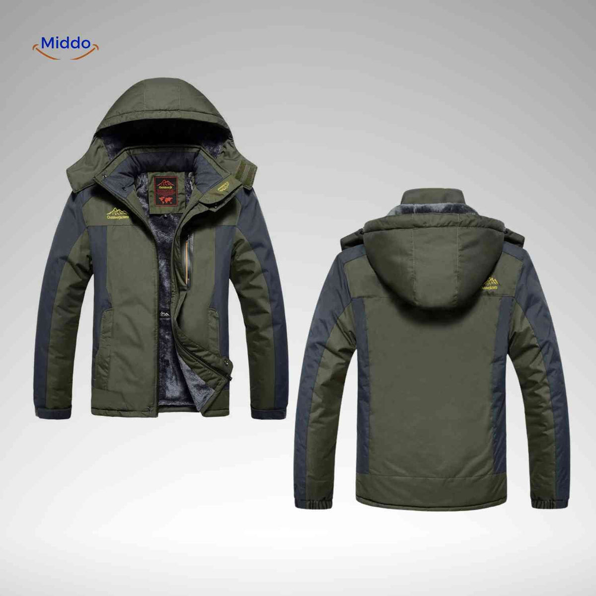 Heavy-Duty Insulated Winter Parka – Waterproof, Windproof, Fleece-Lined for Extreme Cold | Thomler