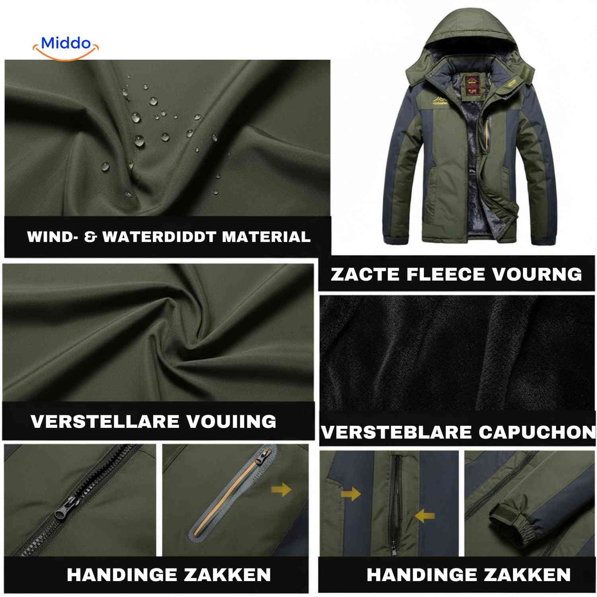 Heavy-Duty Insulated Winter Parka – Waterproof, Windproof, Fleece-Lined for Extreme Cold | Thomler