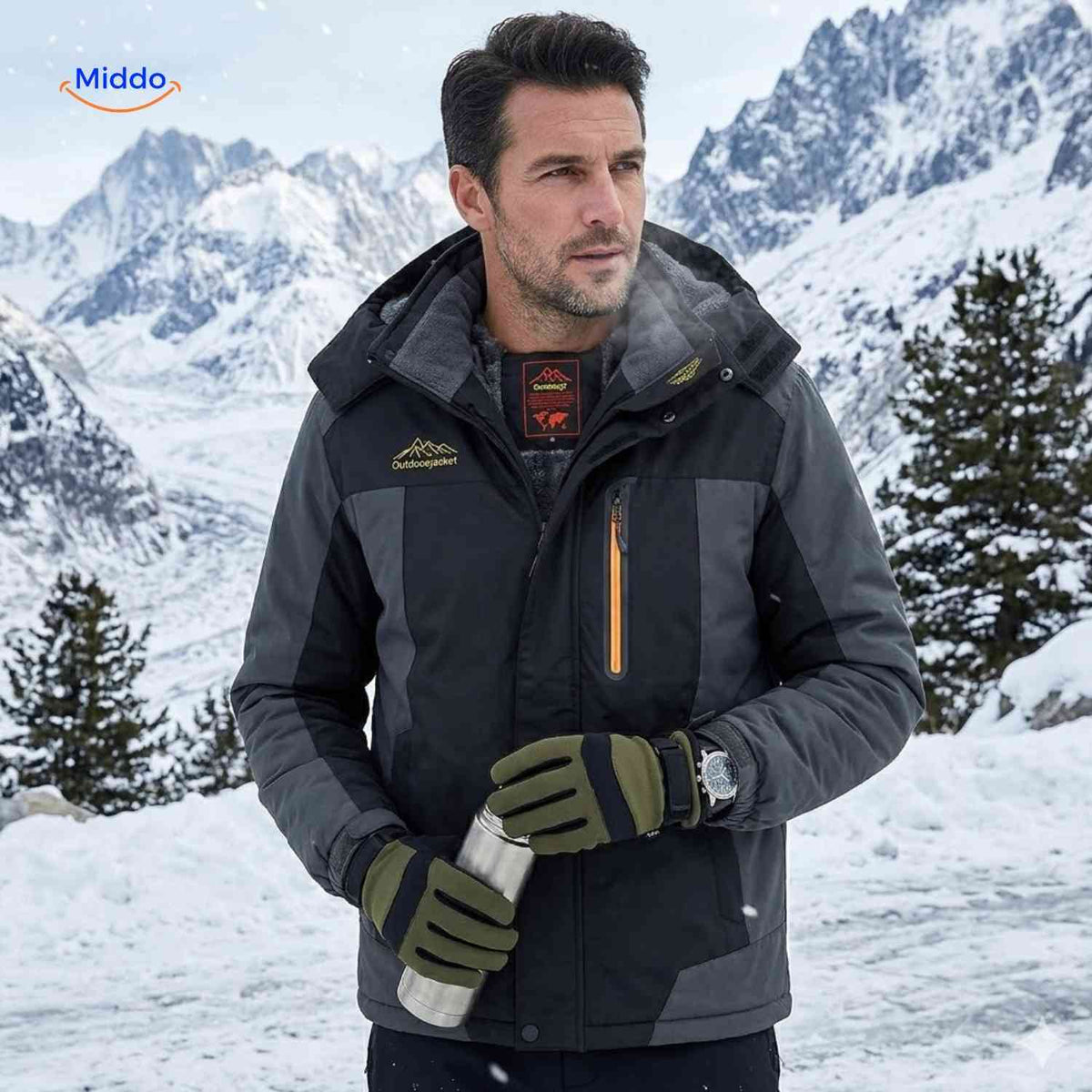 Heavy-Duty Insulated Winter Parka – Waterproof, Windproof, Fleece-Lined for Extreme Cold | Thomler