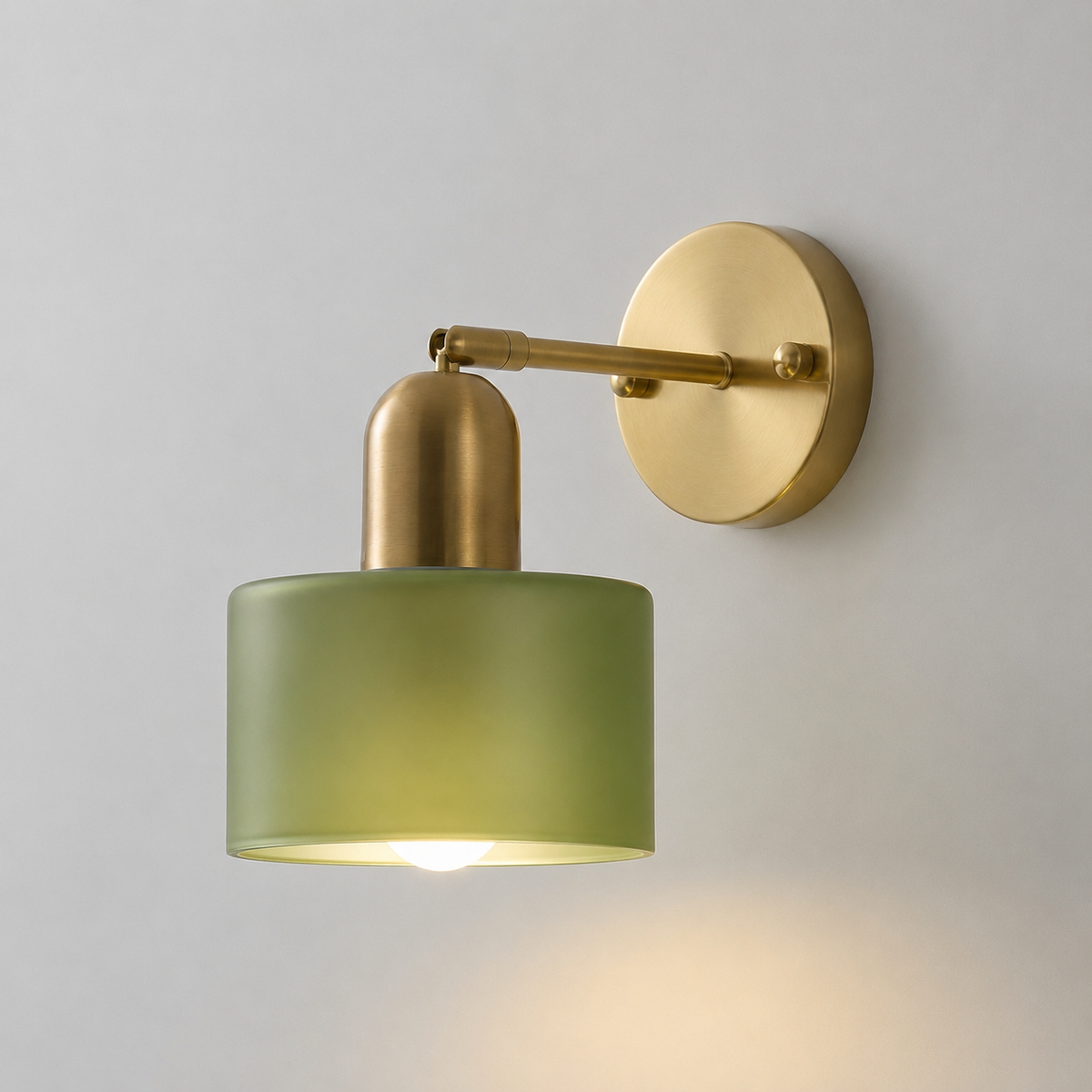 Modern Glass Wall Sconce Light Fixture for Bedroom Living Room Hallway – E26 Base Minimalist Accent Lighting | Thomler