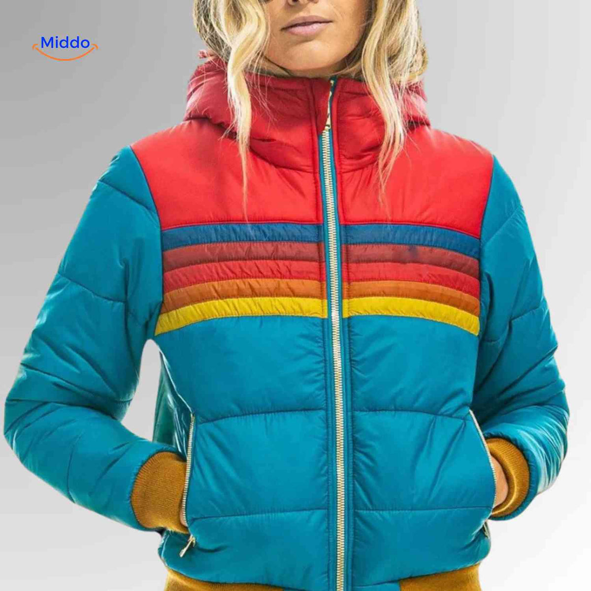 Quilted Hooded Puffer Jacket – Water-Resistant, Cotton-Lined Lightweight Coat for Women | Thomler
