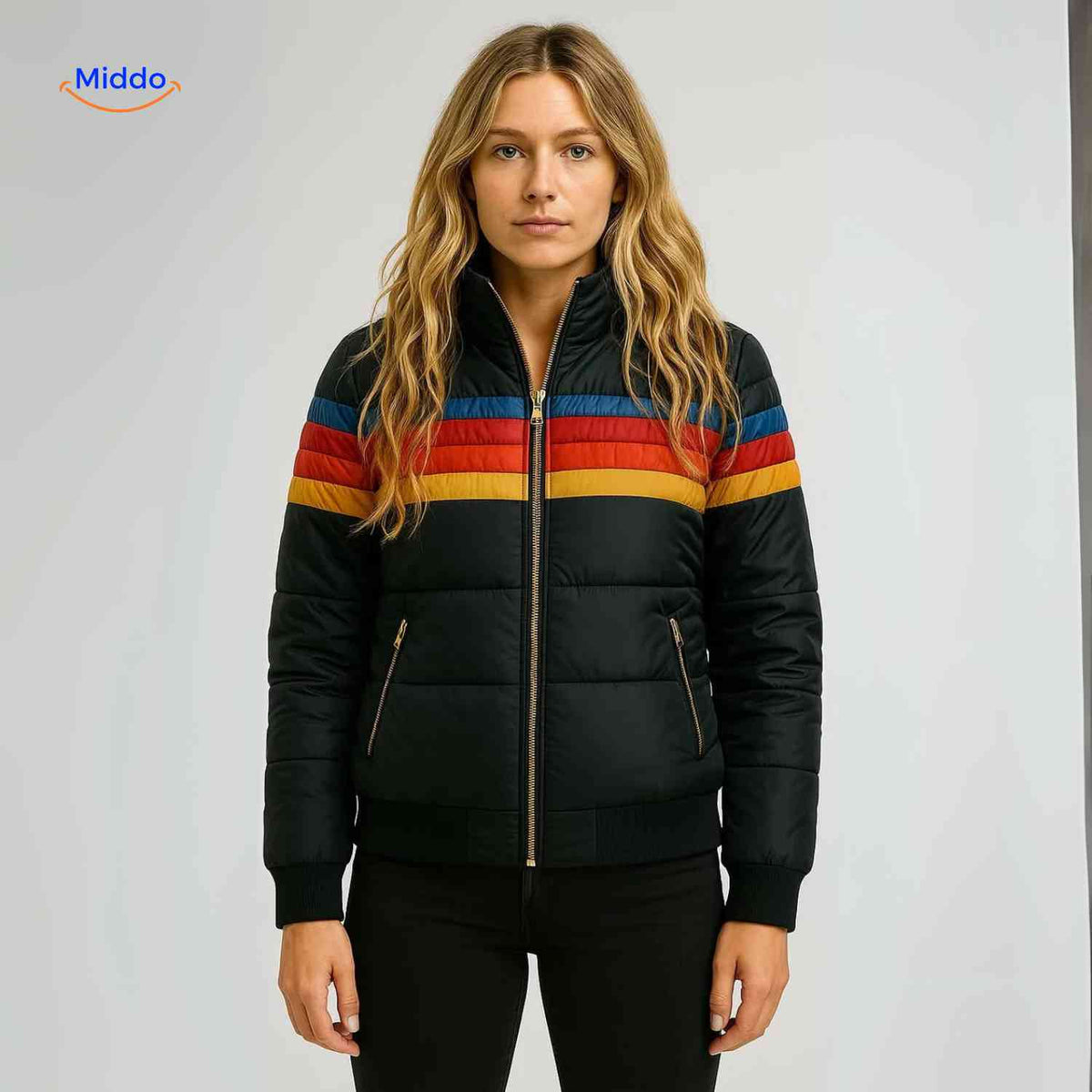 Quilted Hooded Puffer Jacket – Water-Resistant, Cotton-Lined Lightweight Coat for Women | Thomler