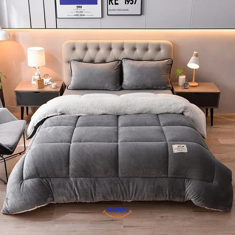 Weighted Wool-Velvet Throw Blanket – 5.5–9 lb Deep Pressure Comfort for Restful Sleep & Warmth | Thomler