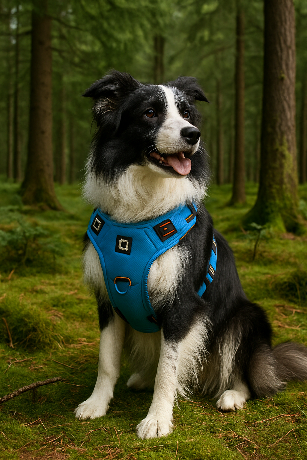 Adjustable Dog Harness with Padded Vest, Grab Handle & No-Pull Design for Leash Training & Daily Walks | Thomler