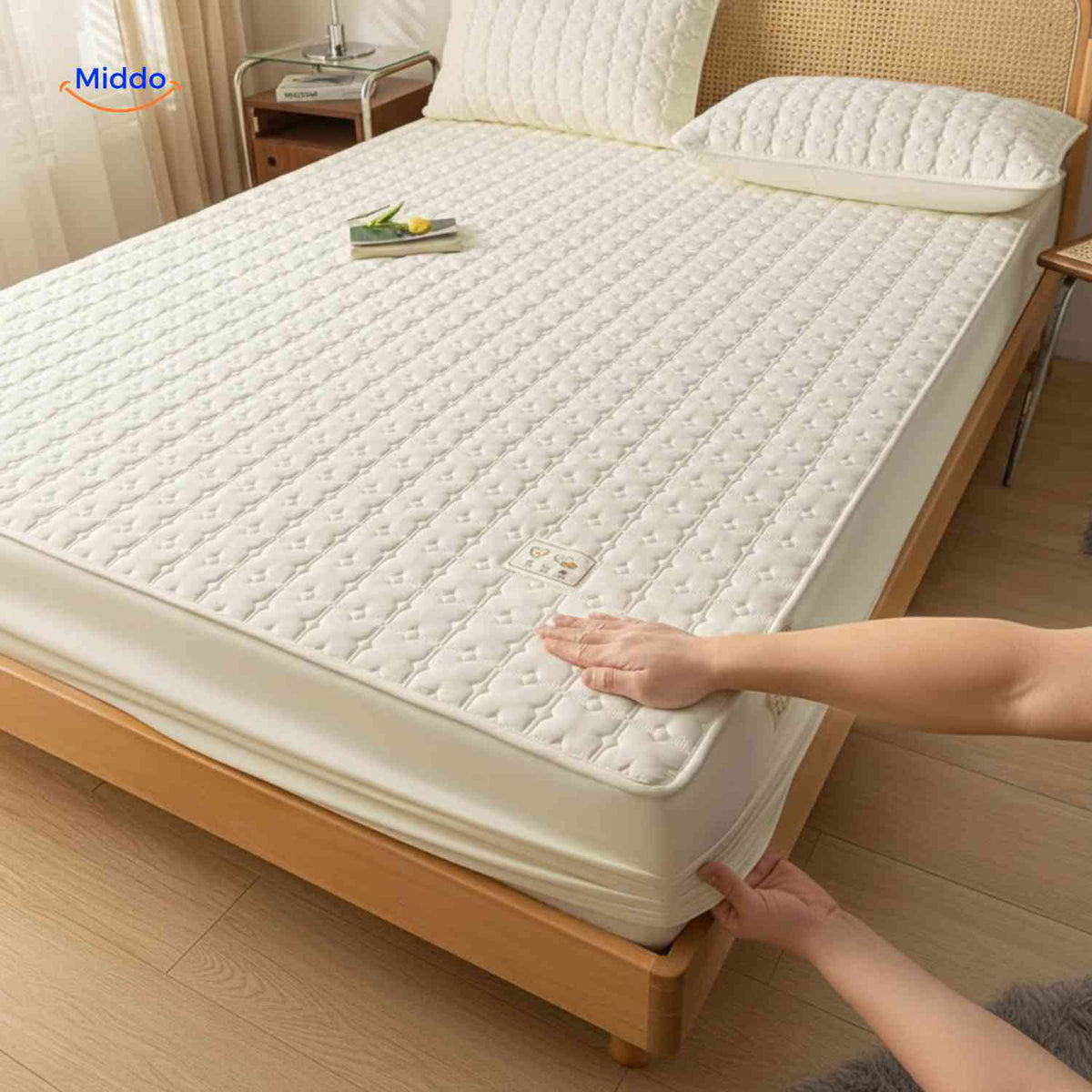Quilted Waterproof Mattress Protector – Breathable, Anti-Bacterial & Machine Washable | Thomler