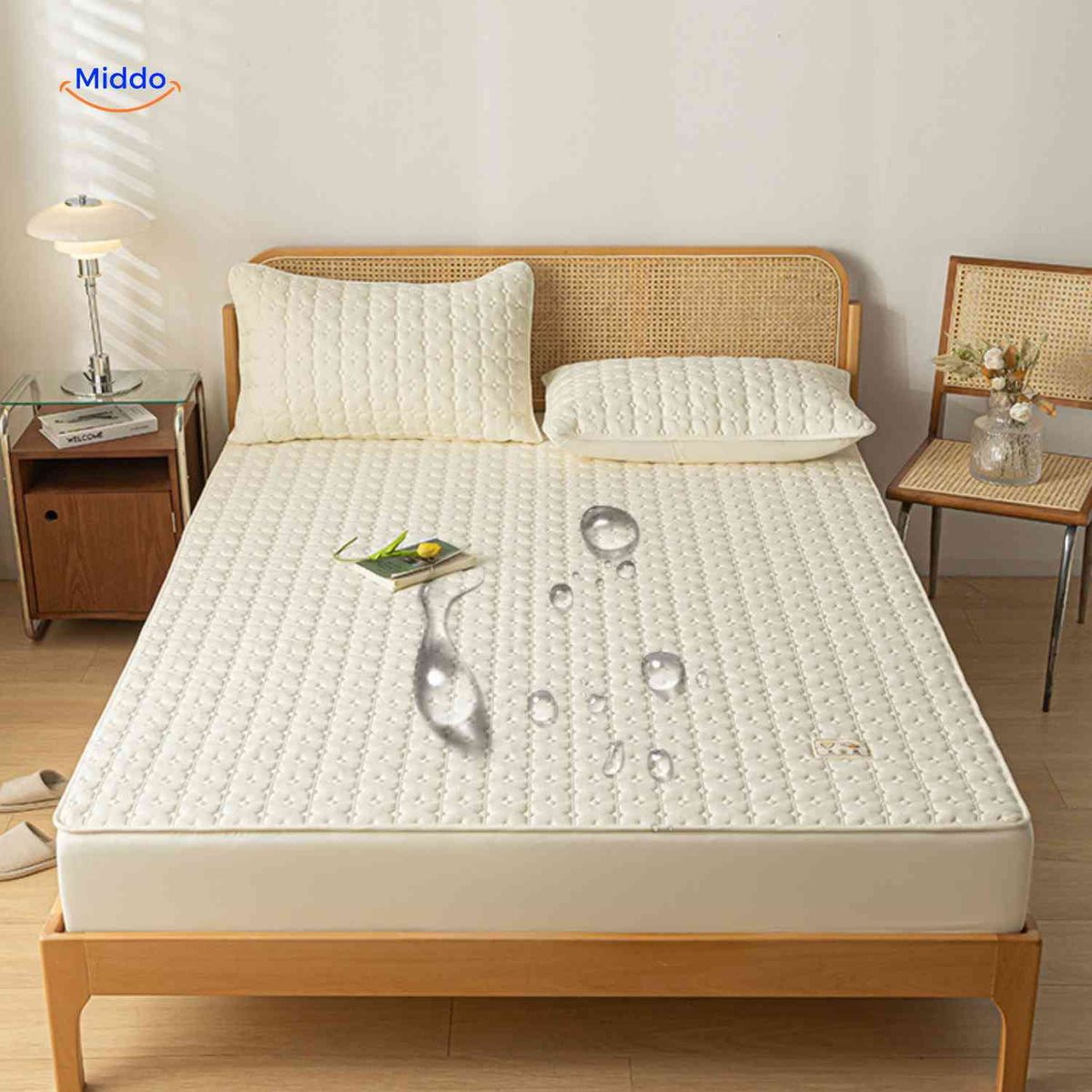 Quilted Waterproof Mattress Protector – Breathable, Anti-Bacterial & Machine Washable | Thomler