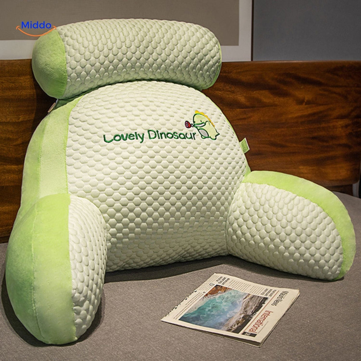 Lumbar Support Throw Pillow for Couch & Bed – Soft Plush Backrest with Washable Cover | Thomler