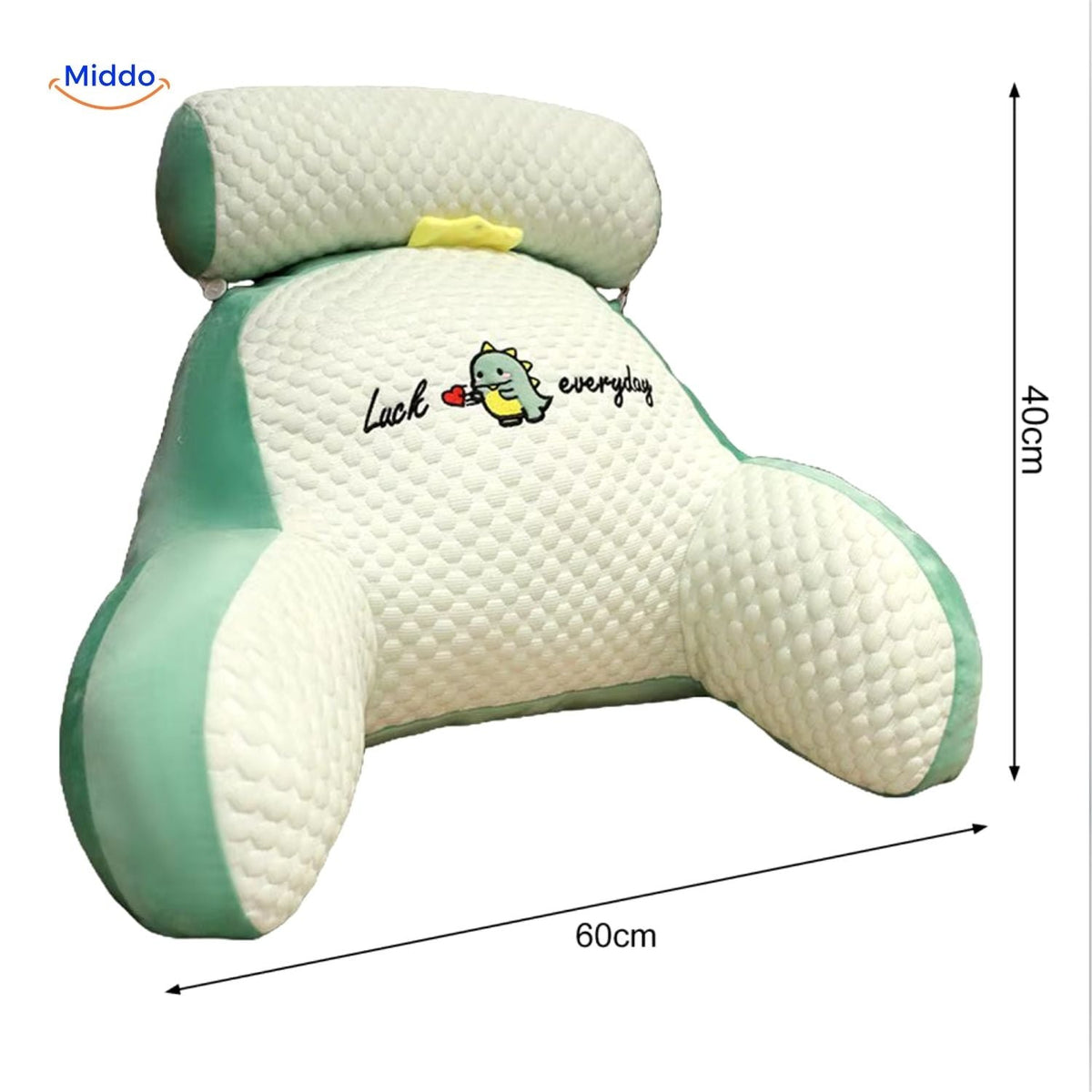 Lumbar Support Throw Pillow for Couch & Bed – Soft Plush Backrest with Washable Cover | Thomler