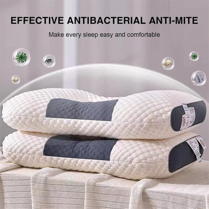 Contour Memory Foam Pillow for Neck Pain Relief – Ergonomic Sleep Support with Breathable Honeycomb Mesh for Side & Back Sleepers | Thomler