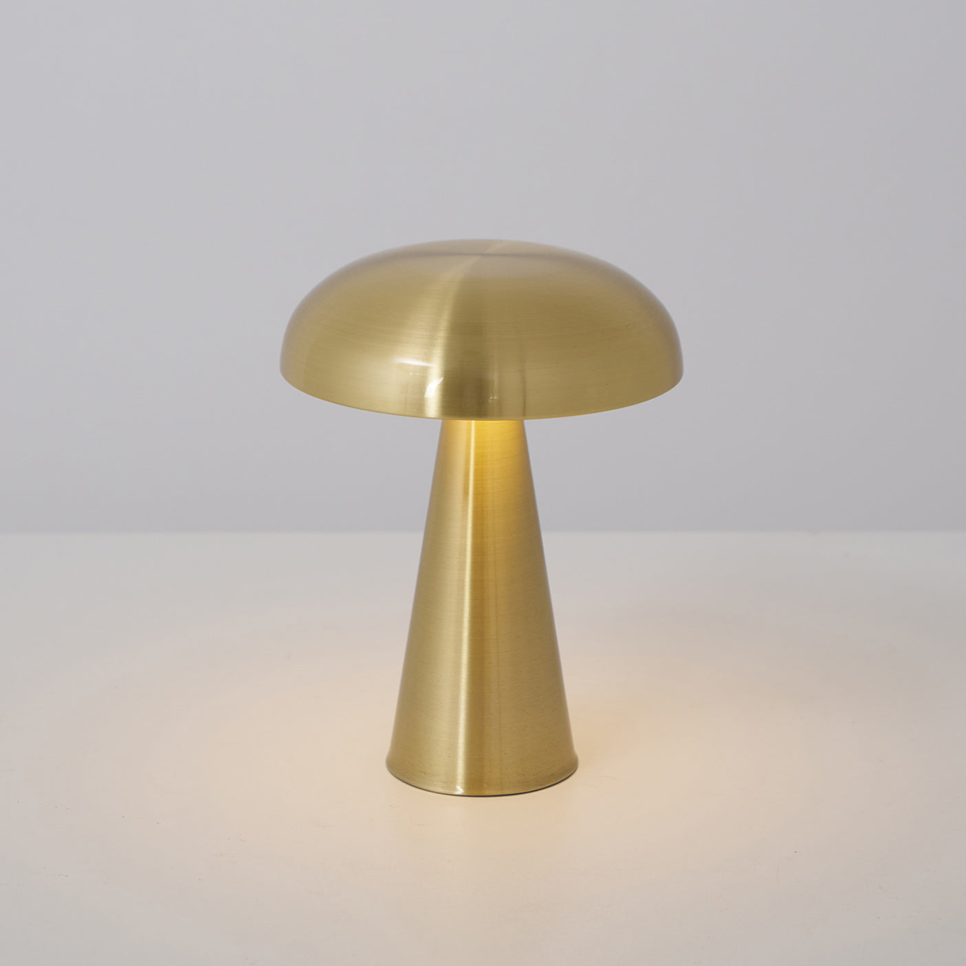 Table Lamp Aluminum 6.1 in x 8.2 in Mushroom Shade Gold Gray Blue Black Red Copper Brown USB Desk Light | Thomler