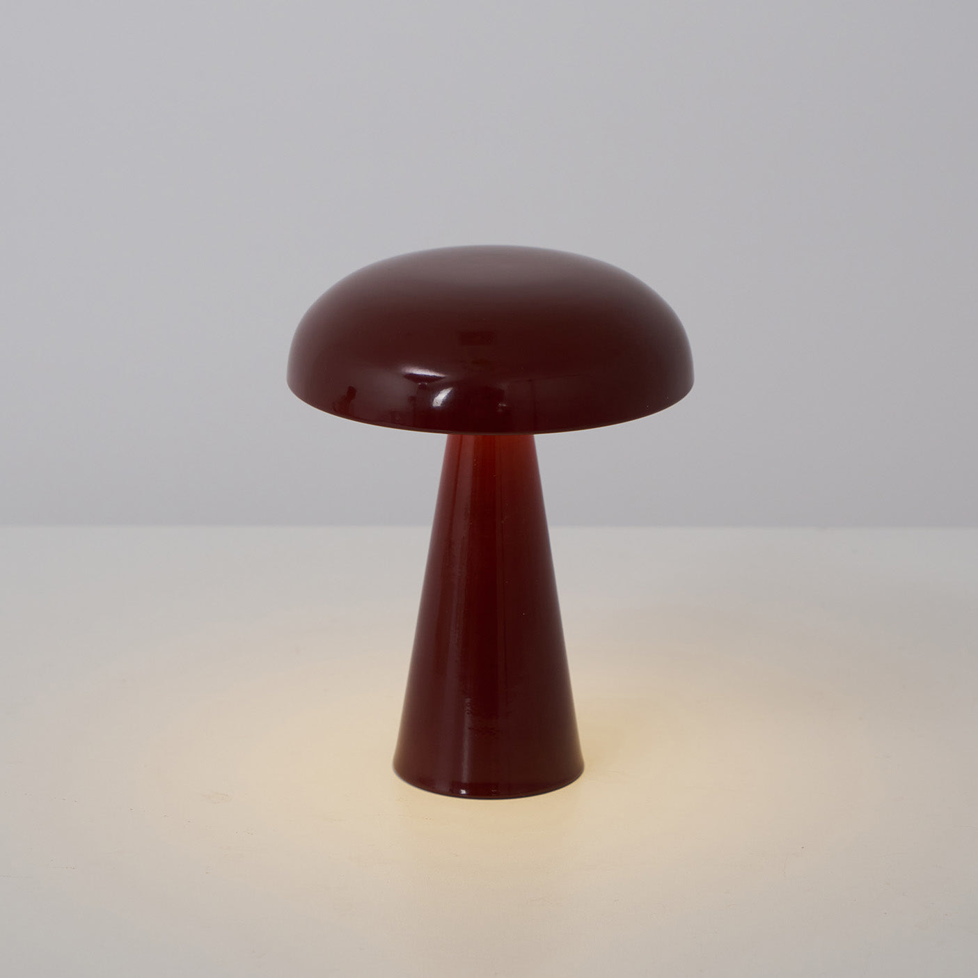 Table Lamp Aluminum 6.1 in x 8.2 in Mushroom Shade Gold Gray Blue Black Red Copper Brown USB Desk Light | Thomler