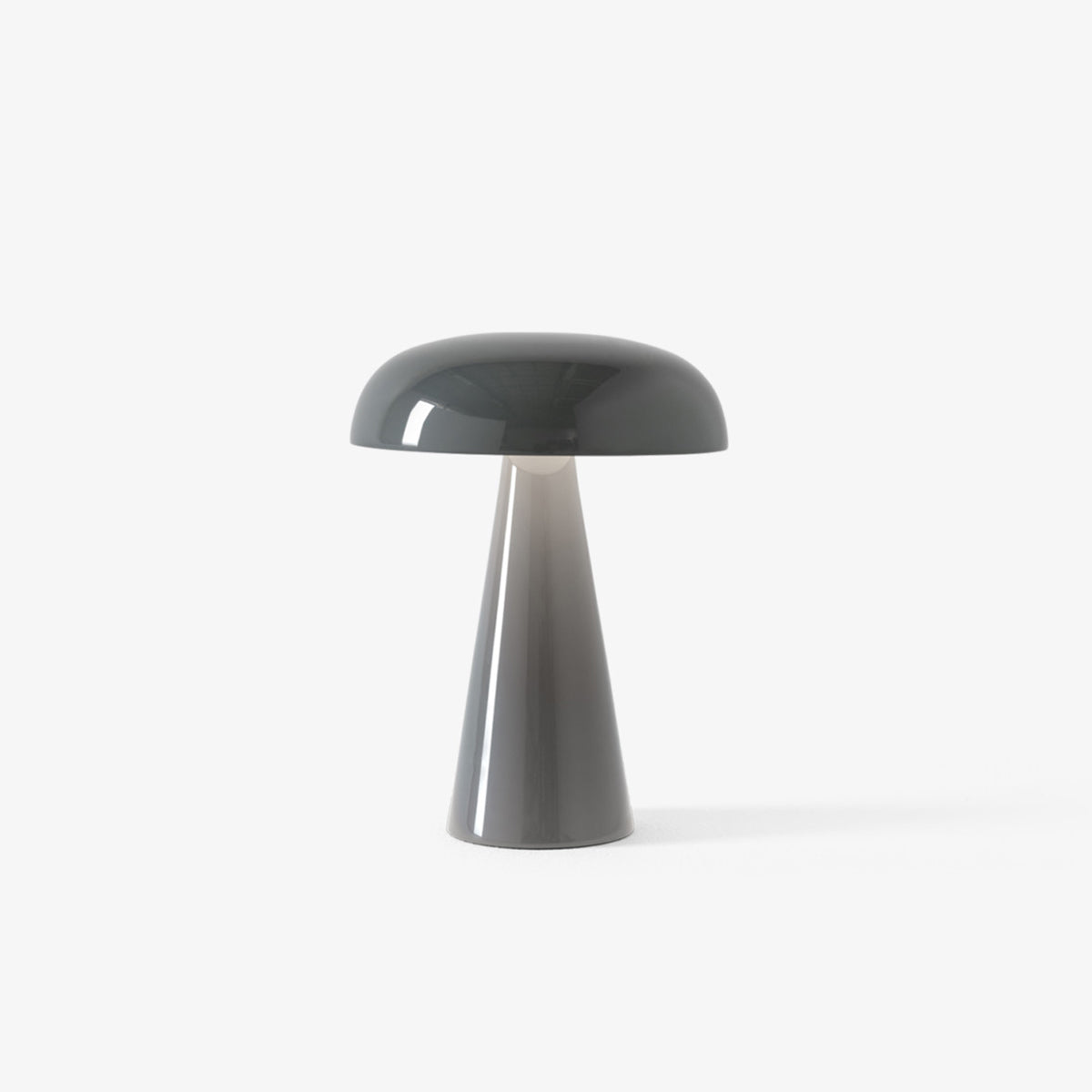 Table Lamp Aluminum 6.1 in x 8.2 in Mushroom Shade Gold Gray Blue Black Red Copper Brown USB Desk Light | Thomler