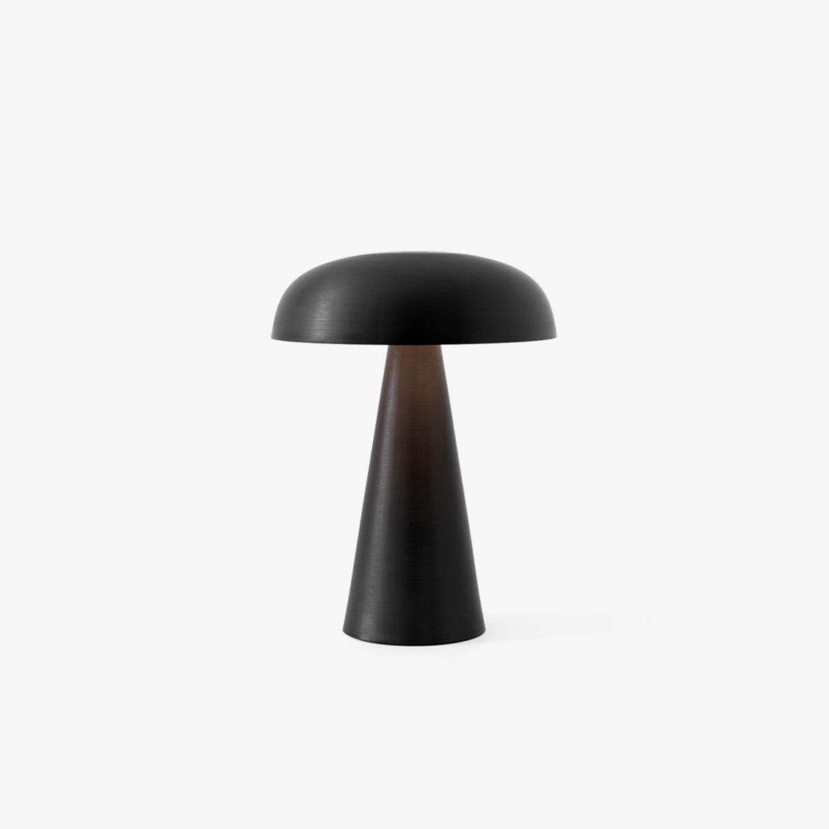 Table Lamp Aluminum 6.1 in x 8.2 in Mushroom Shade Gold Gray Blue Black Red Copper Brown USB Desk Light | Thomler