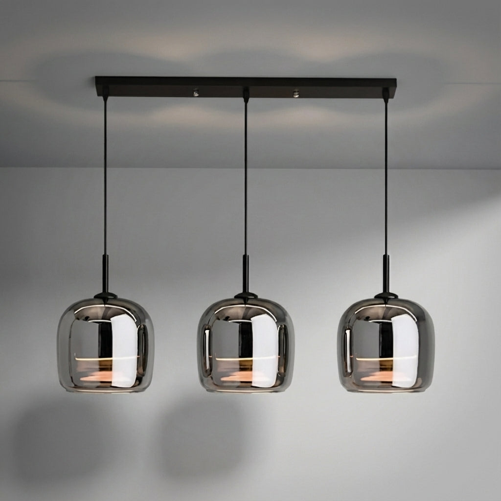 Glass Globe Drop Light with E27 Base – Modern Rounded Shade for Dining & Kitchen | Thomler