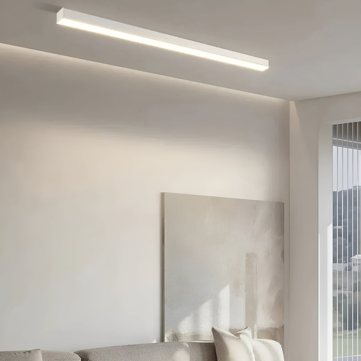 Modern Slim LED Ceiling Light – Ultra-Thin Flush Mount Fixture for Living Room, Bedroom & Dining Room | Thomler