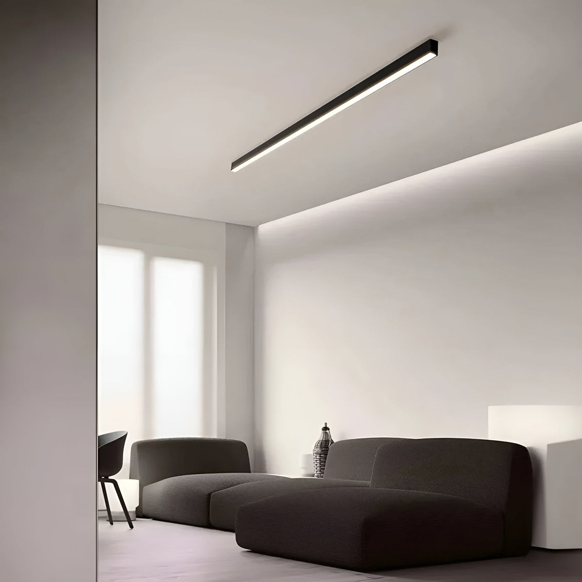 Modern Slim LED Ceiling Light – Ultra-Thin Flush Mount Fixture for Living Room, Bedroom & Dining Room | Thomler