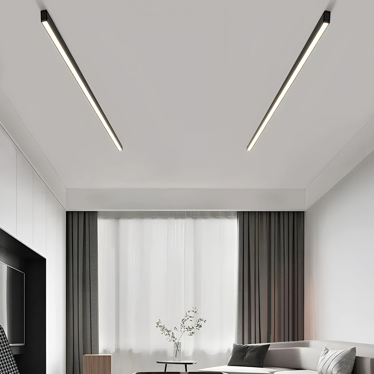 Modern Slim LED Ceiling Light – Ultra-Thin Flush Mount Fixture for Living Room, Bedroom & Dining Room | Thomler