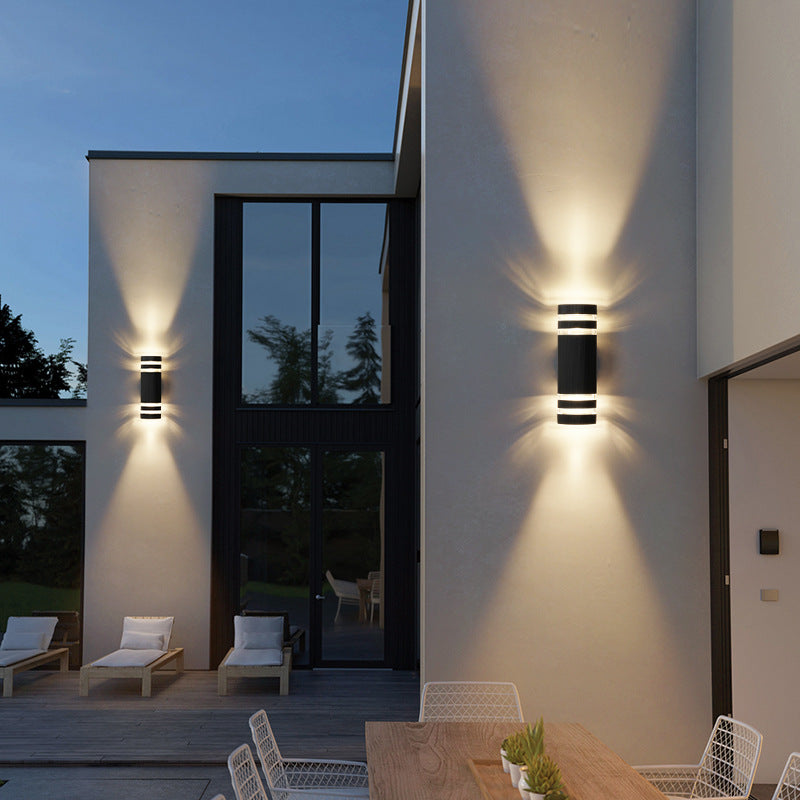 Weather-Resistant Bidirectional Outdoor Sconce with Glass Shade for Patios & Porches | Thomler