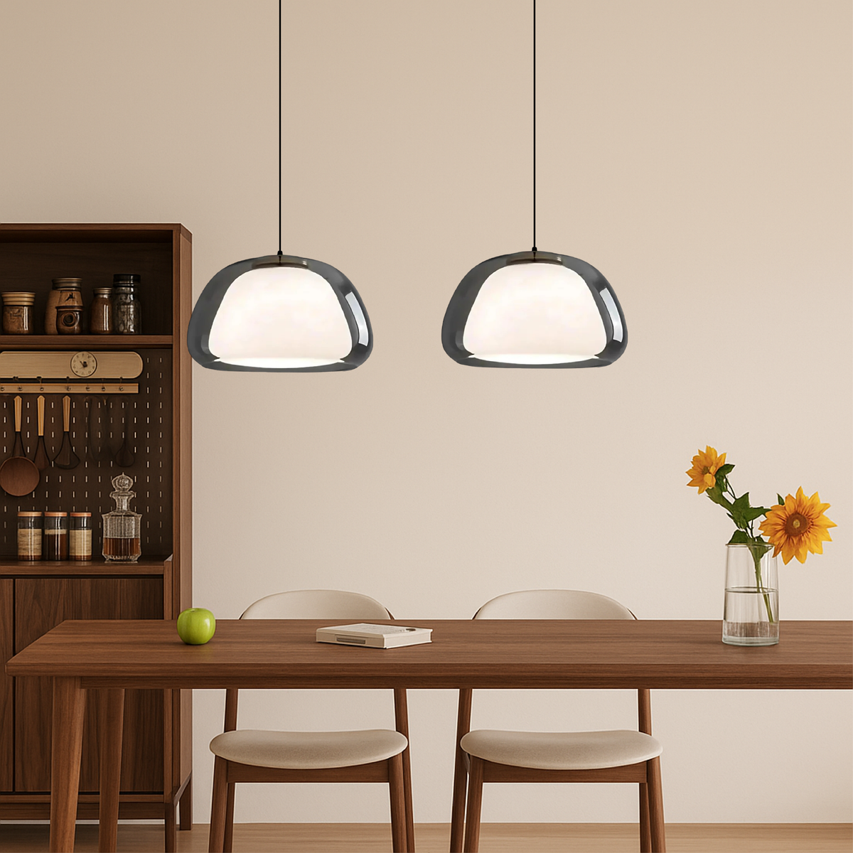 Contemporary Glass Globe Ceiling Fixture E27 10-Inch | Thomler