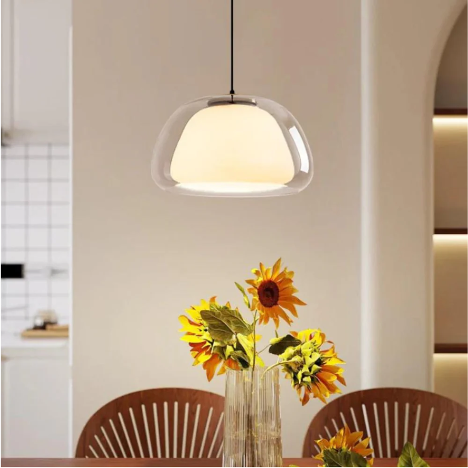 Contemporary Glass Globe Ceiling Fixture E27 10-Inch | Thomler