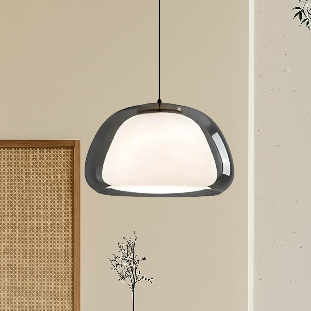Contemporary Glass Globe Ceiling Fixture E27 10-Inch | Thomler