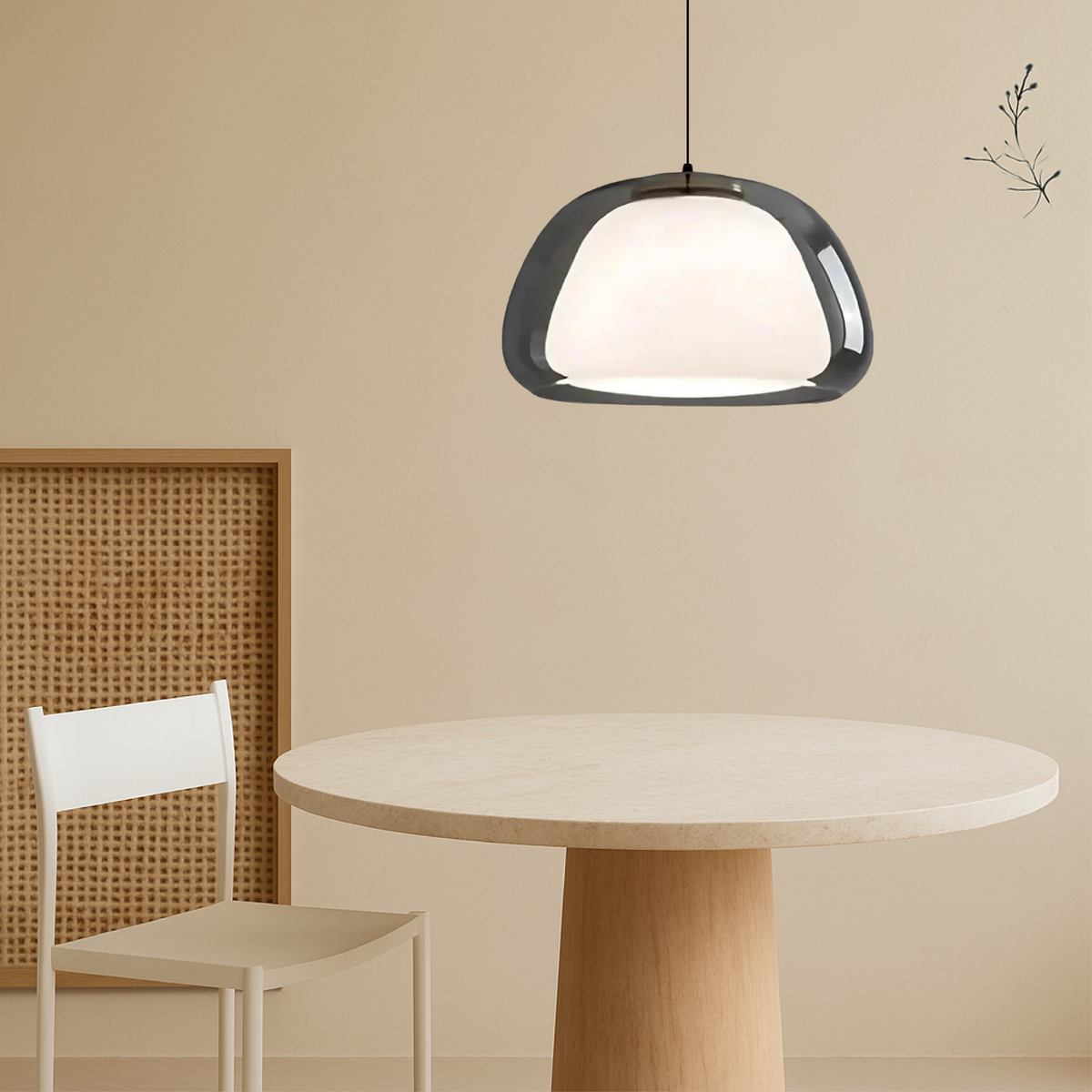 Contemporary Glass Globe Ceiling Fixture E27 10-Inch | Thomler