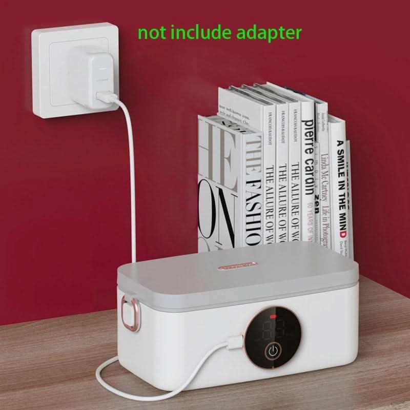 Battery-Powered Food Warmer with 5 Temp Settings – 34 oz Stainless Steel Container for Hot Lunches On The Go | Thomler
