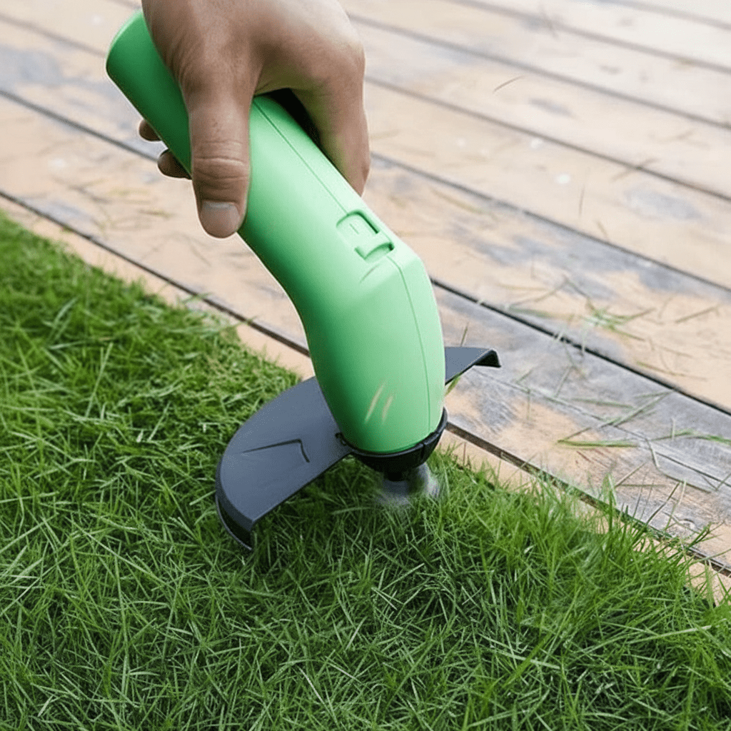 Compact Battery-Powered Lawn Edger with Pivoting Head | Thomler