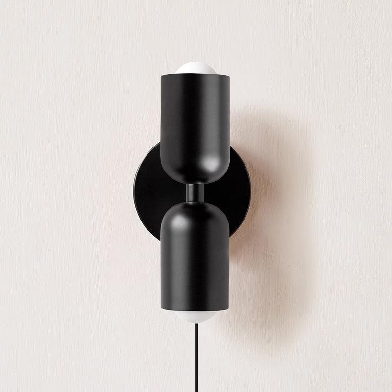 Modern Wall Sconce LED Metal 9.8 in Indoor Light Black Vertical Horizontal Mounting Decorative Lamp | Thomler